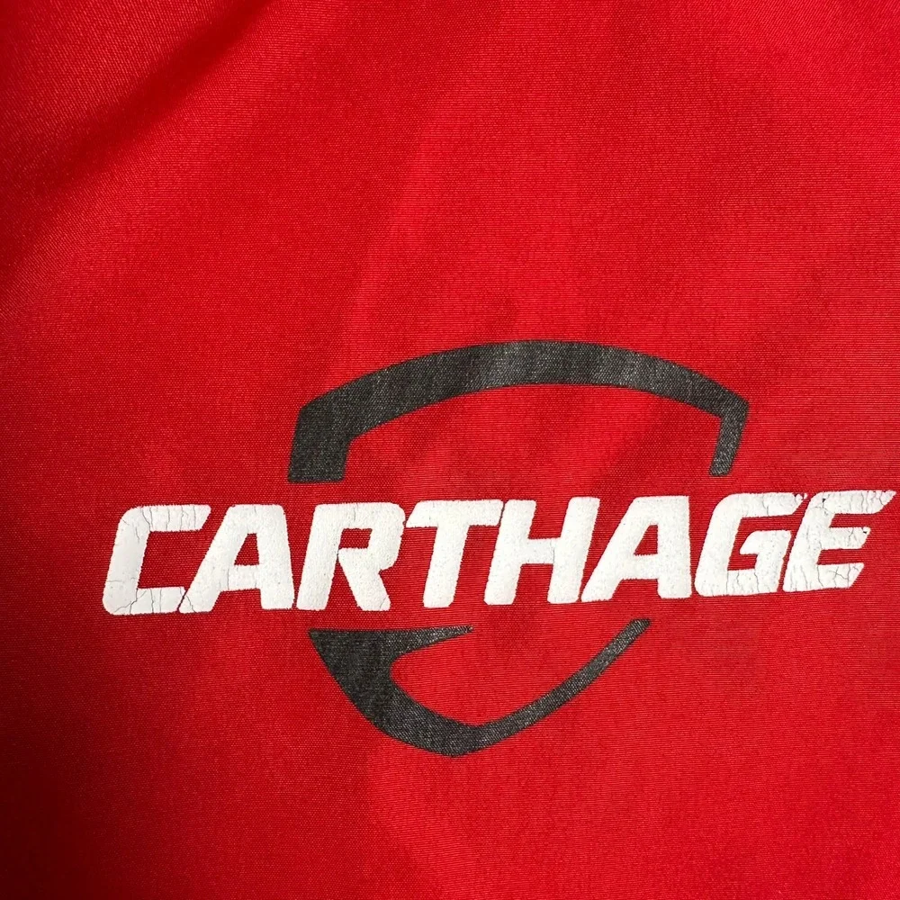 Champion Red Carthage College Windbreaker‎ Size S Athletic